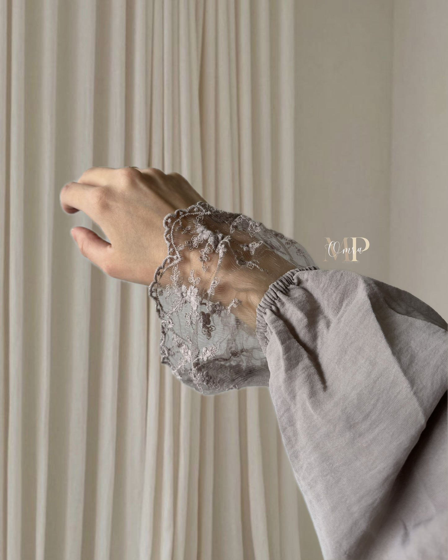 Robe de prière Dentelle - Taupe