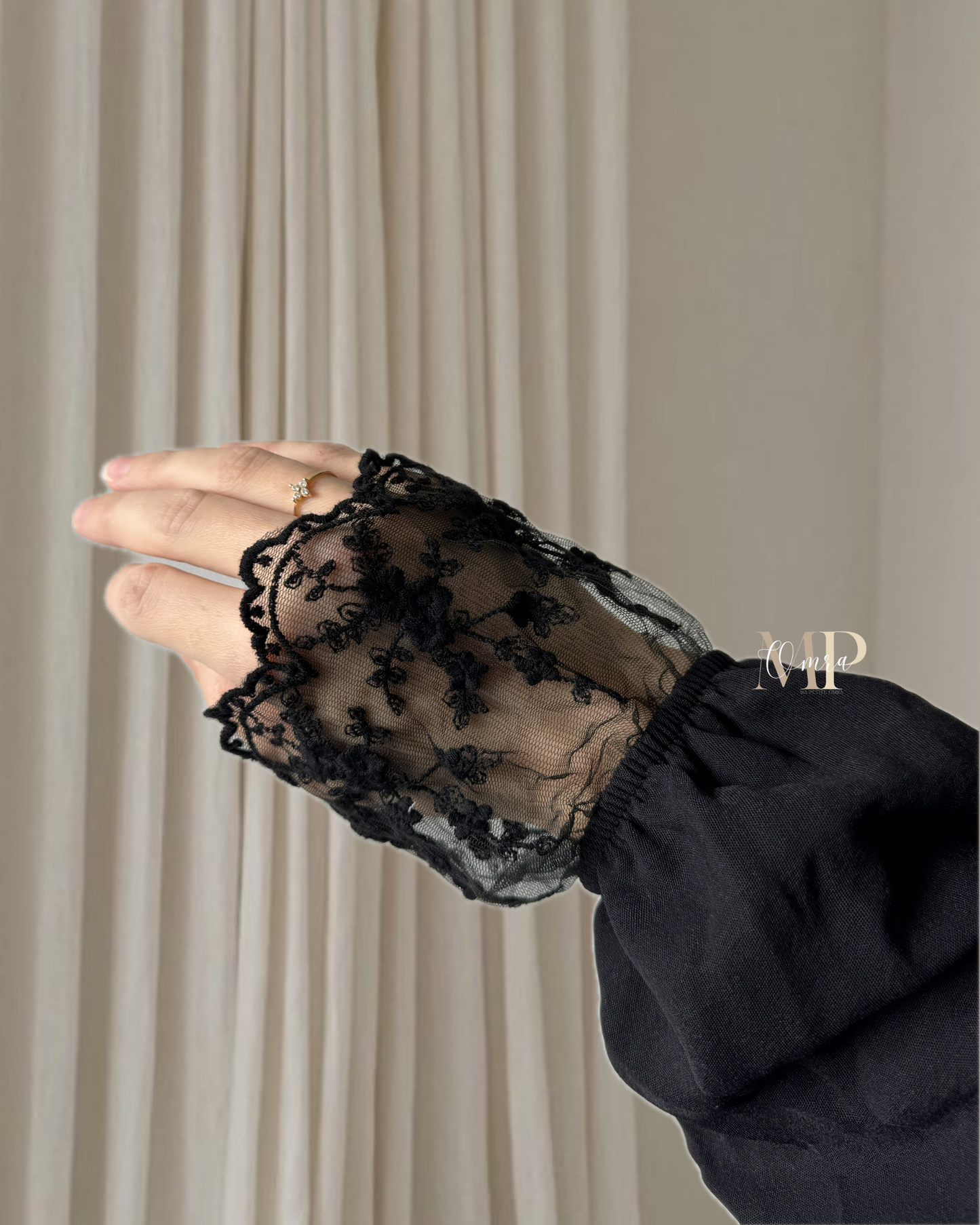 Robe de prière Dentelle - Noir