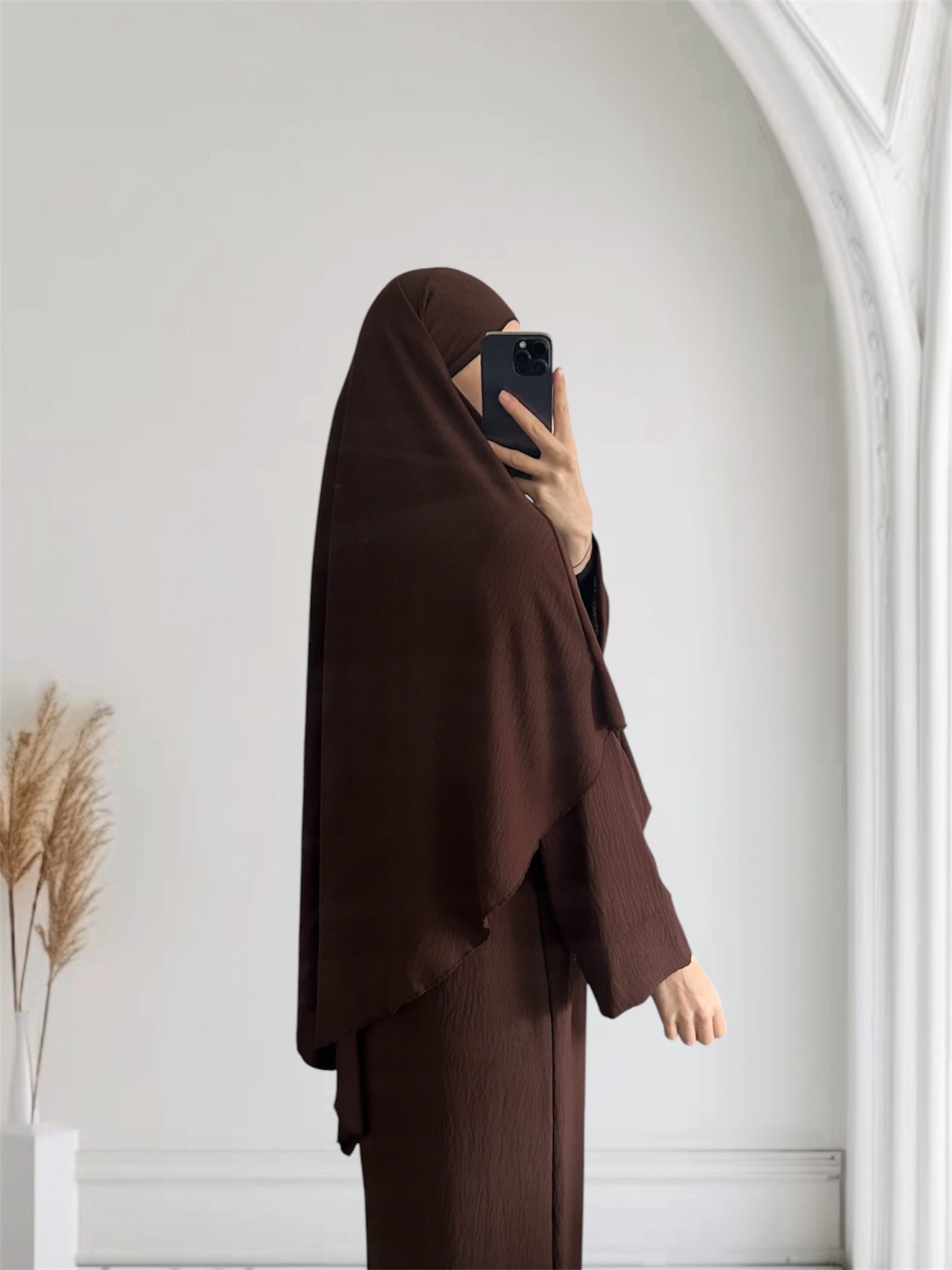 Ensemble abaya + khimar - Jazz - brownie