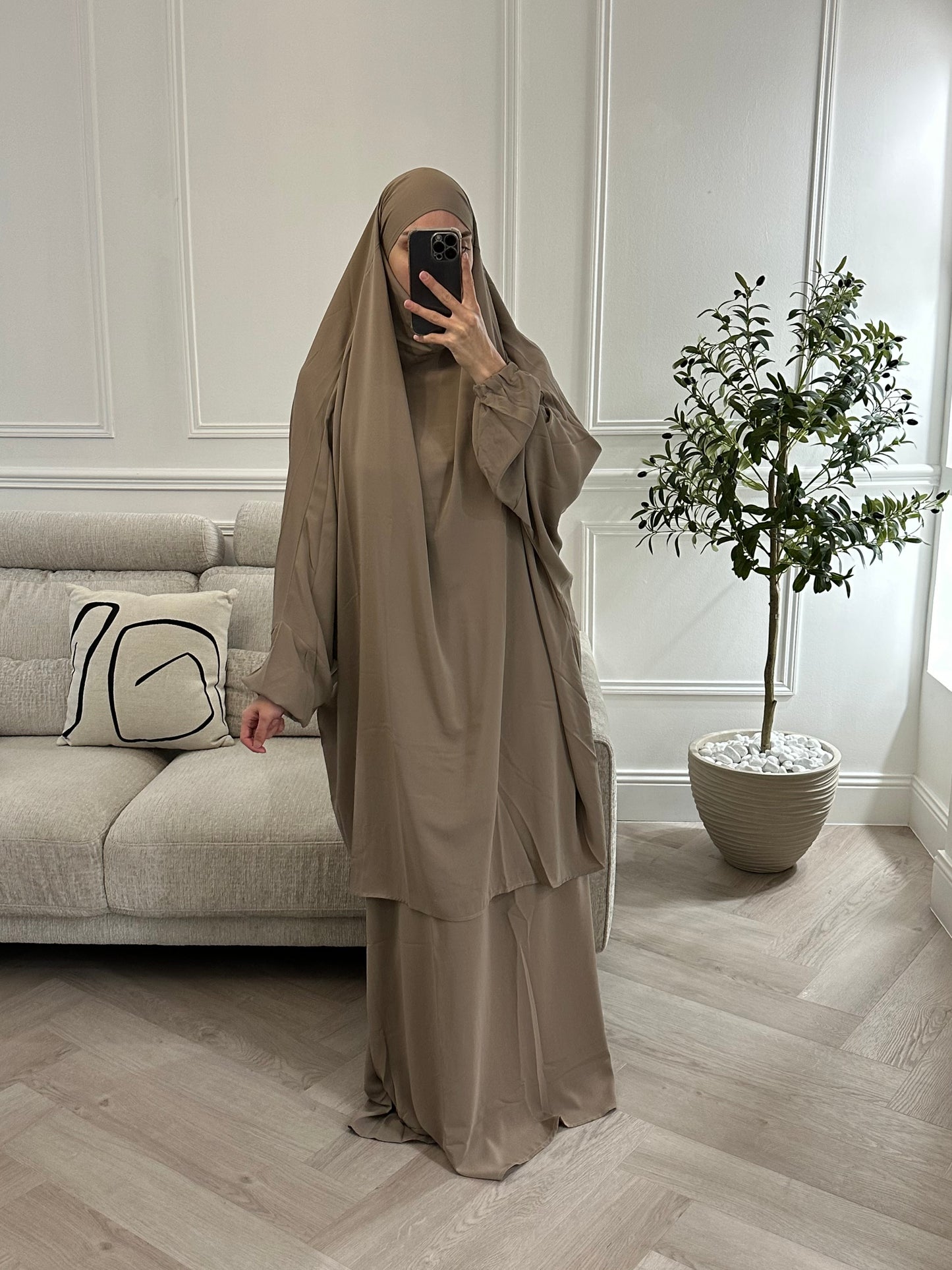 Jilbeb 2 pièces jupe - Taupe