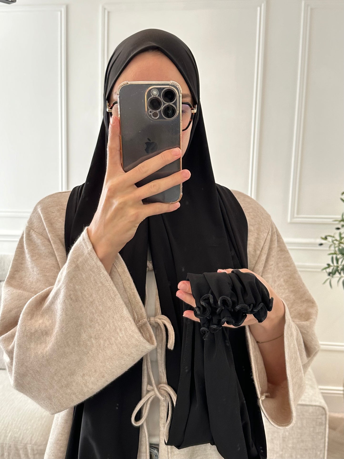 Hijab Jersey Luxe Premium frisé