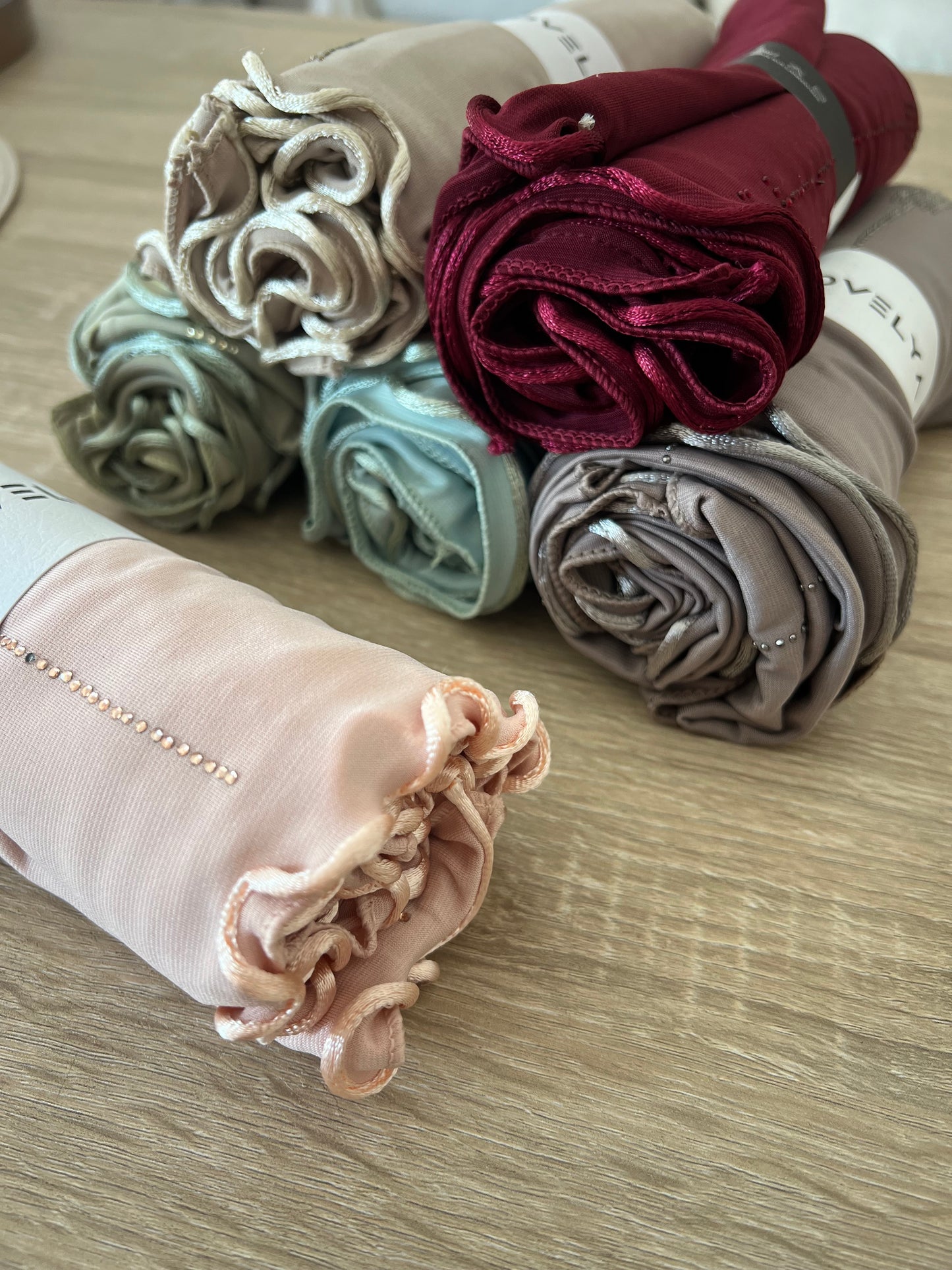 Hijab Jersey Luxe frisé + strass