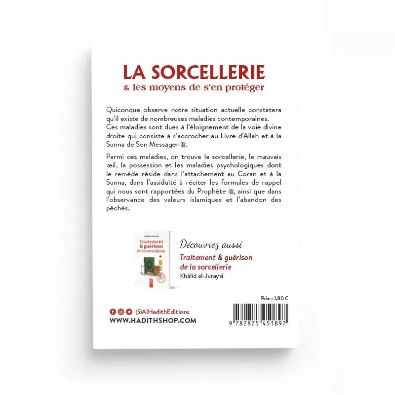 La sorcellerie et les moyens de s'en protéger - livre de poche